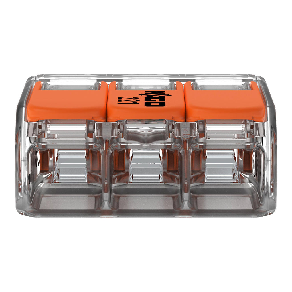 WAGO 3-Port Lever Connectors (Pack of 50)
221-413