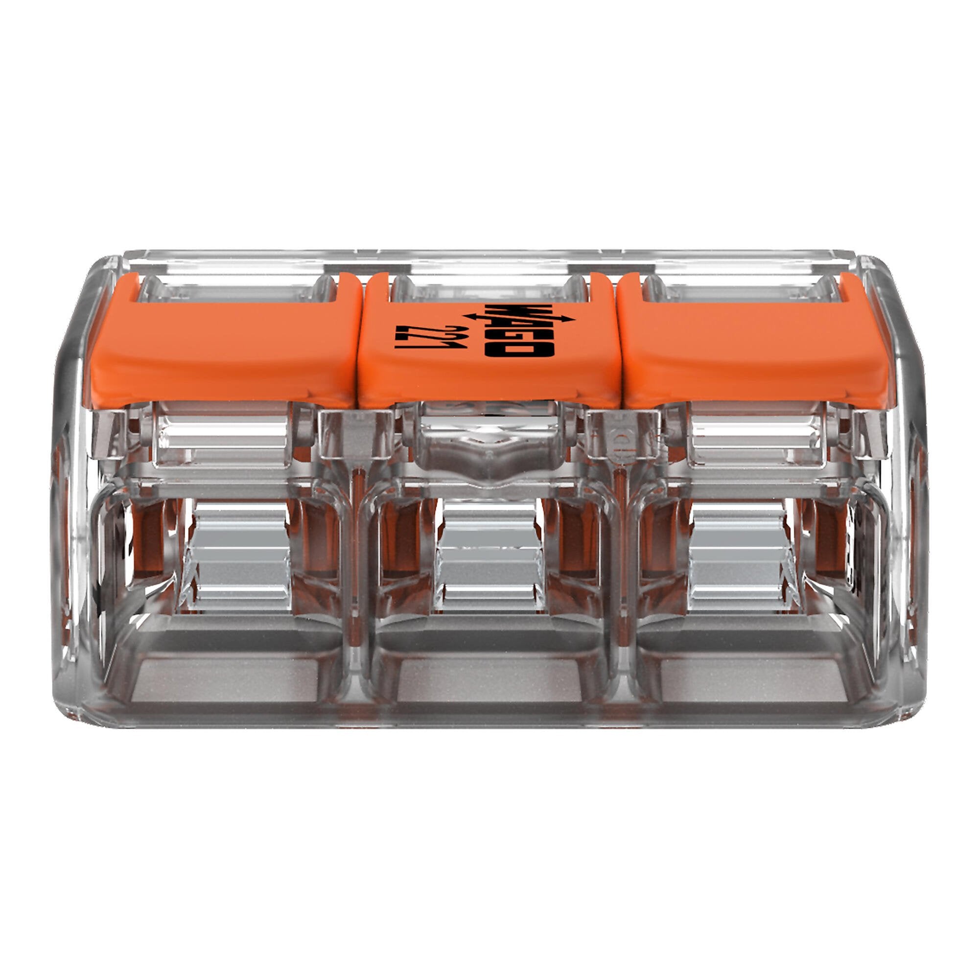 WAGO 3-Port Lever Connectors (Pack of 50)
221-413